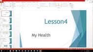 پاورپوینت درس چهارم زبان انگلیسی مقطع هشتم My Health
