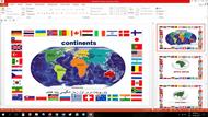پاورپوینت درس اول زبان انگلیسی مقطع هشتم continents